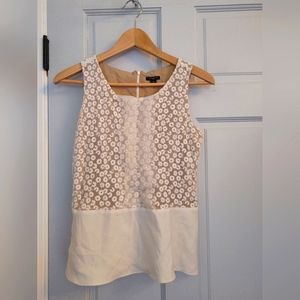 ANN TAYLOR floral peplum top